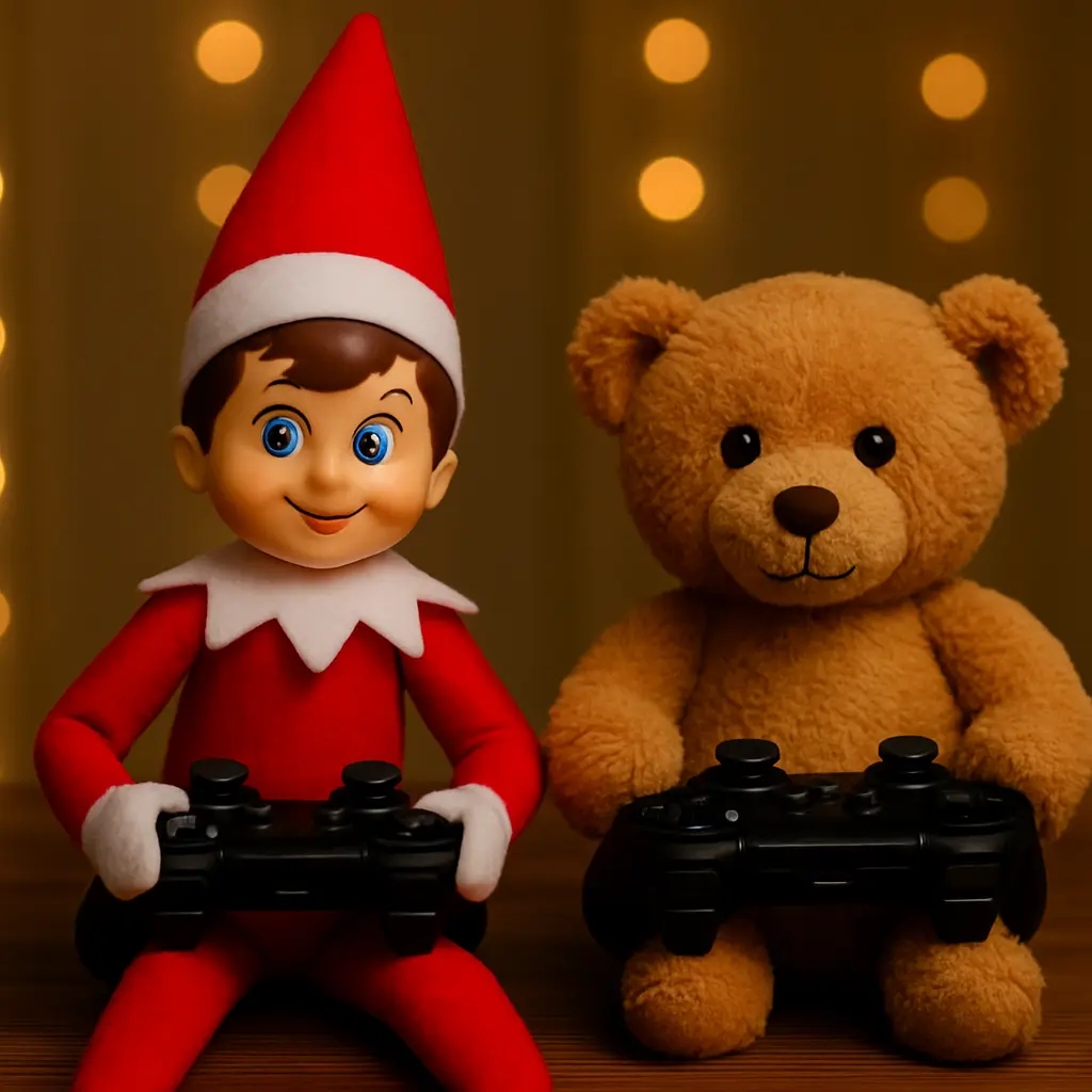 El elfo gamer jugando a la consola