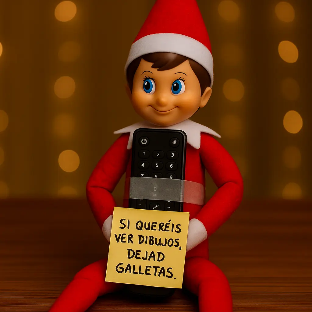 El elfo secuestrador del mando de la tele